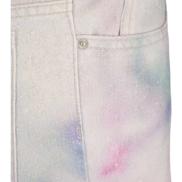 Isabel Marant Étoile Tie-Dye High Waisted Jeans Denim Pastel Cotton Batik - Picture 4 of 16